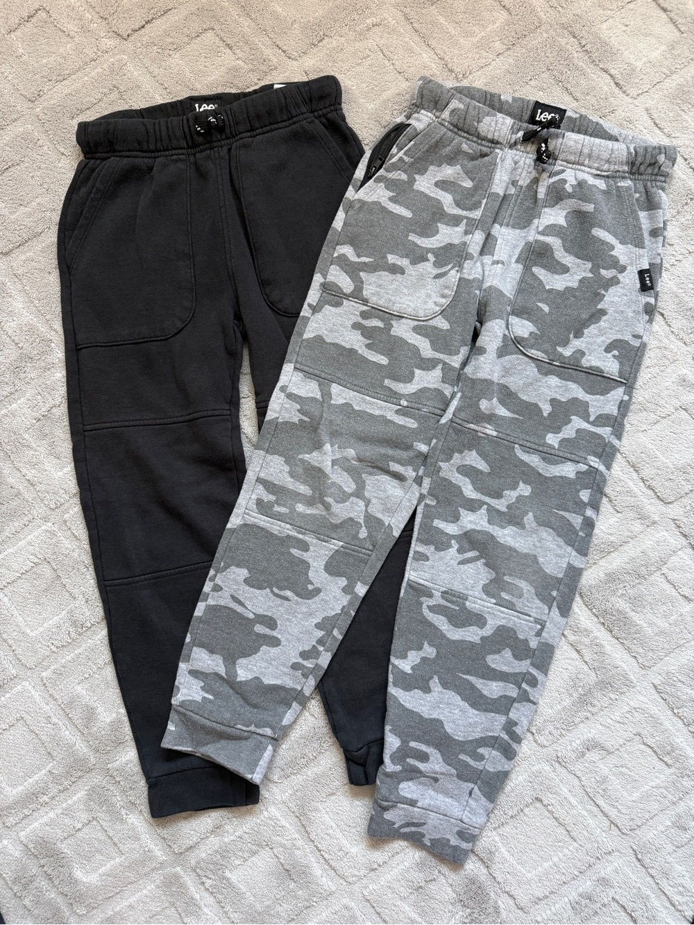 Lee Kids Sweatpants Duo - Black & Gray Camo